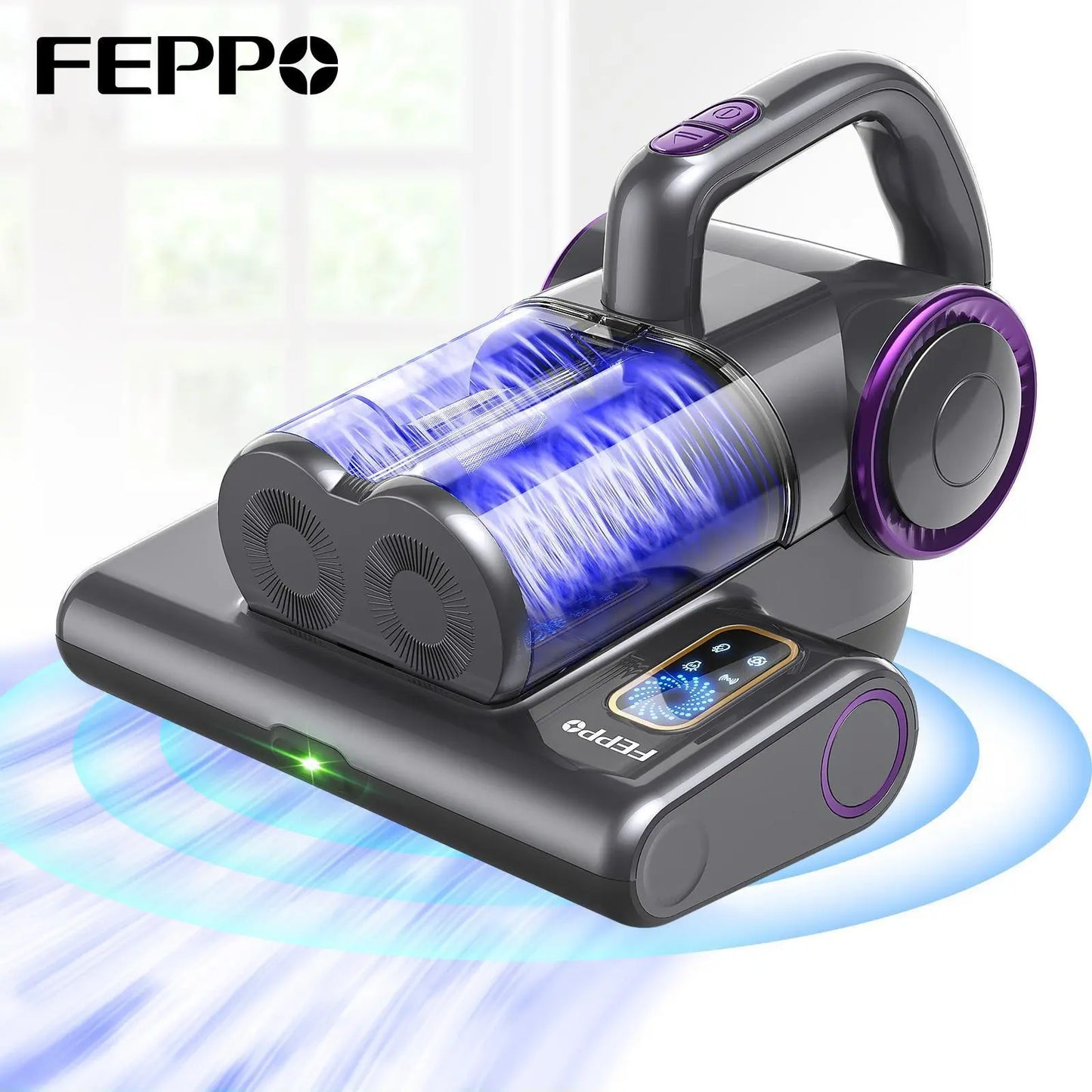 Summerwins FEPPO UV-C Mattress Vacuum, High Suction Bed Vacuum Cleaner for Dust Mites, Deep Cleans Beds, Sofas & Upholstery