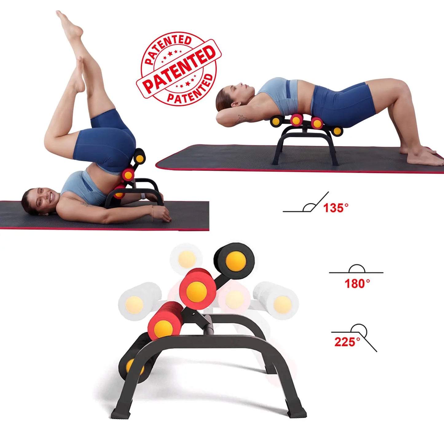 Magic BB Mini Inversion Table, Multifunctional Glute Trainer, Waist & Lower Back Workout Equipment, Strength Training Inversion Machine for Back Relief & Muscle Relaxation