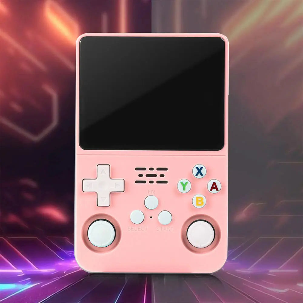 R36S Retro Handheld Video Game Console, Linux System, 3.5-inch IPS Screen, Built-in 3000mAh Battery, 32G+64G TF Card with Preinstalled Games, Ideal Gift for Gamers
