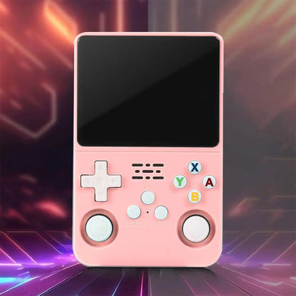 R36S Retro Handheld Video Game Console, Linux System, 3.5-inch IPS Screen, Built-in 3000mAh Battery, 32G+64G TF Card with Preinstalled Games, Ideal Gift for Gamers