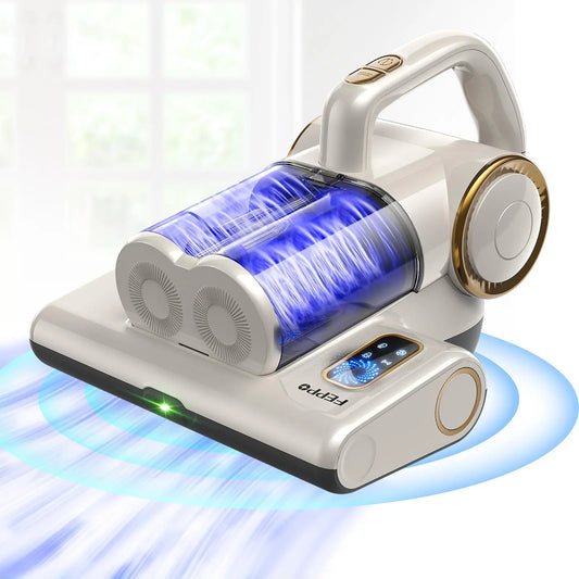 Summerwins FEPPO UV-C Mattress Vacuum, High Suction Bed Vacuum Cleaner for Dust Mites, Deep Cleans Beds, Sofas & Upholstery