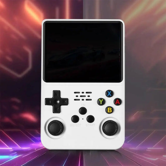 R36S Retro Handheld Video Game Console, Linux System, 3.5-inch IPS Screen, Built-in 3000mAh Battery, 32G+64G TF Card with Preinstalled Games, Ideal Gift for Gamers