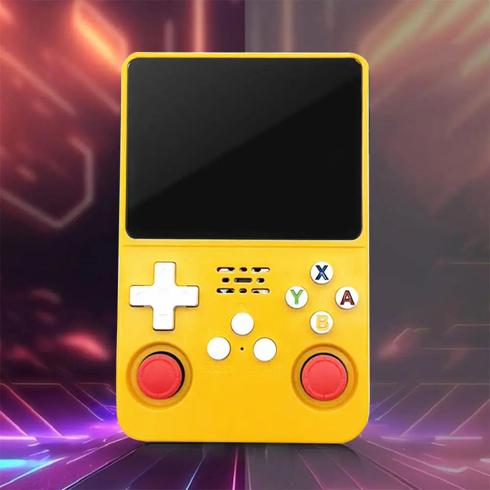 R36S Retro Handheld Video Game Console, Linux System, 3.5-inch IPS Screen, Built-in 3000mAh Battery, 32G+64G TF Card with Preinstalled Games, Ideal Gift for Gamers
